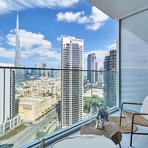 Luxury With Burj Khalifa Or Canal View In Downtown - Marquise Square Tower Apartment