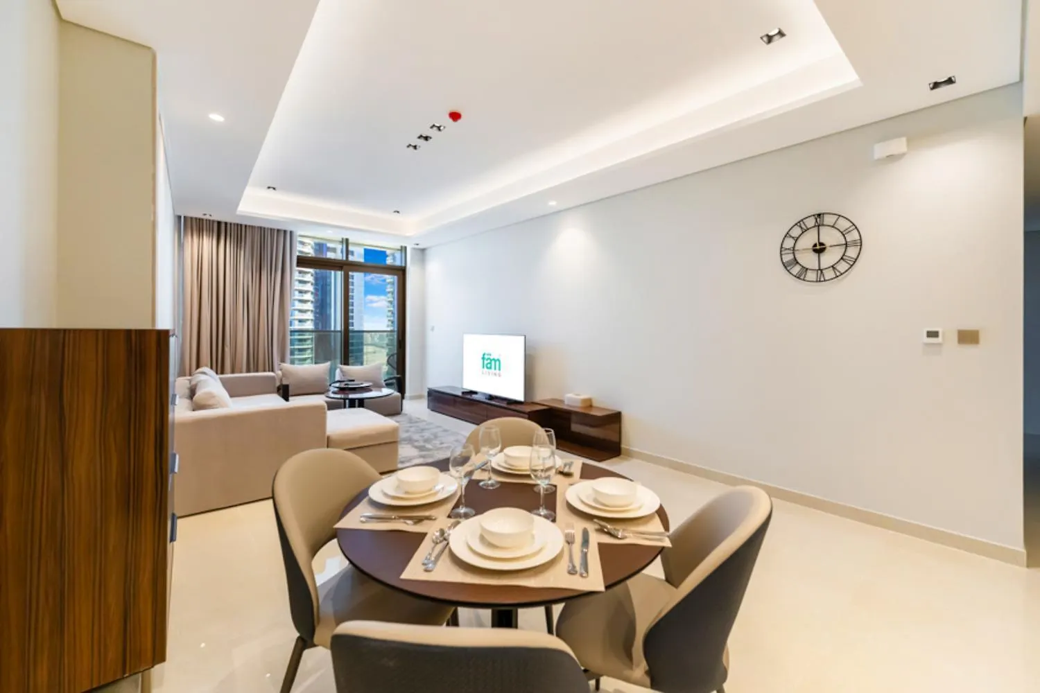Апартаменты Fam Living - Nobles Tower, Brandnew 2B, Burj Views Дубай