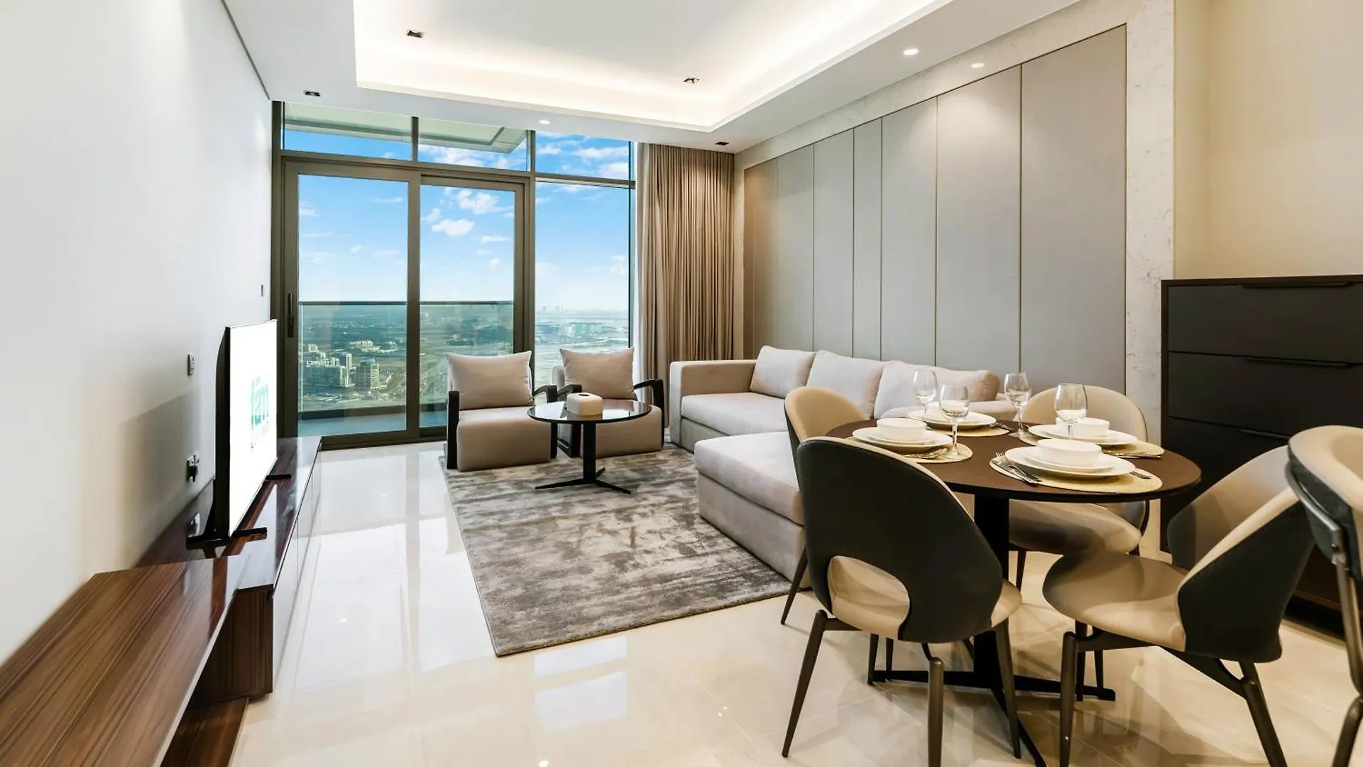 Апартаменты Fam Living - Nobles Tower, Brandnew 2B, Burj Views Дубай 0*,  ОАЭ