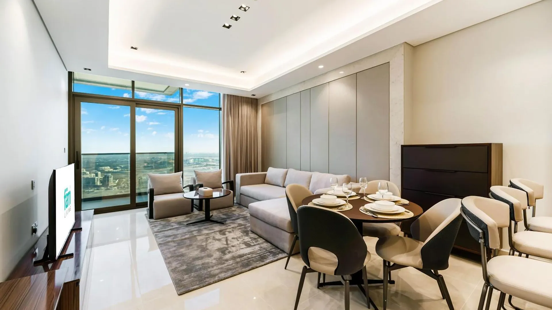 Апартаменты Fam Living - Nobles Tower, Brandnew 2B, Burj Views Дубай ОАЭ