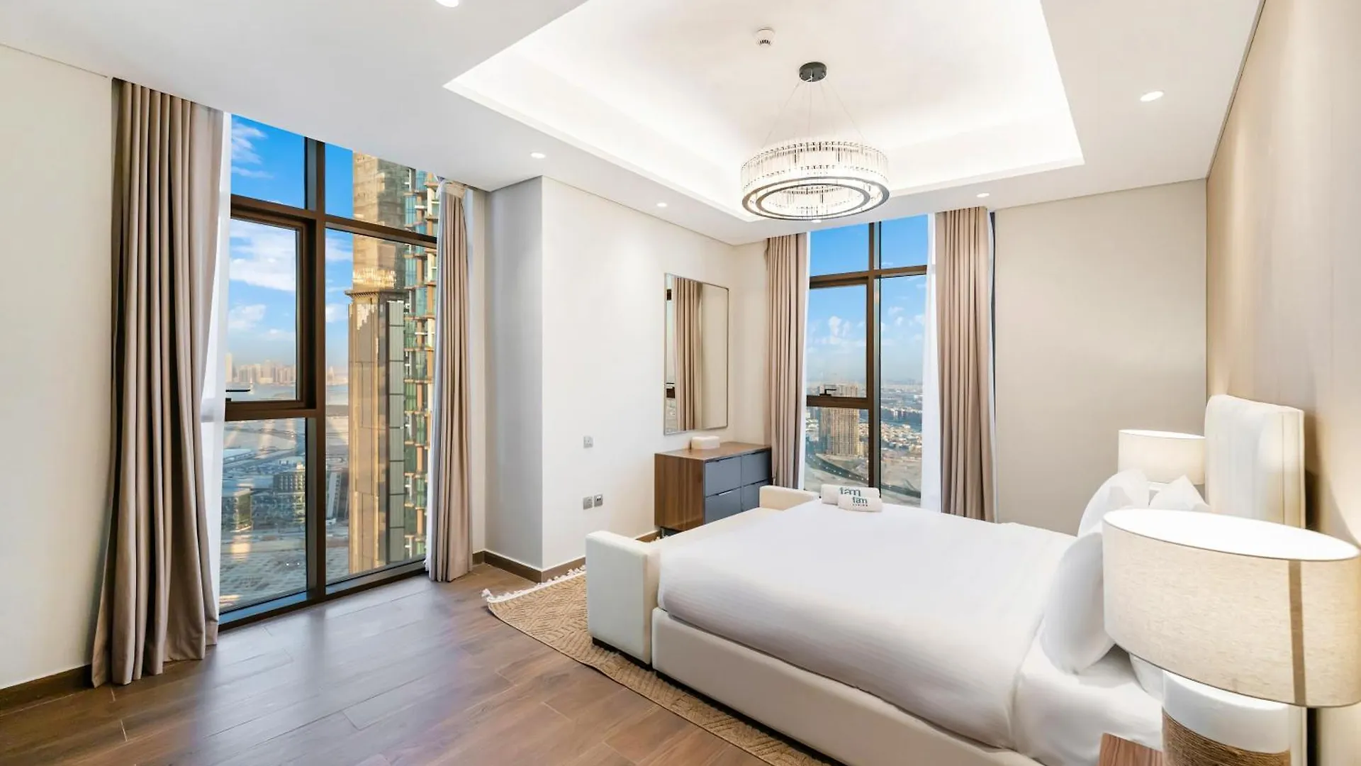 Апартаменты Fam Living - Nobles Tower, Brandnew 2B, Burj Views Дубай 0*,