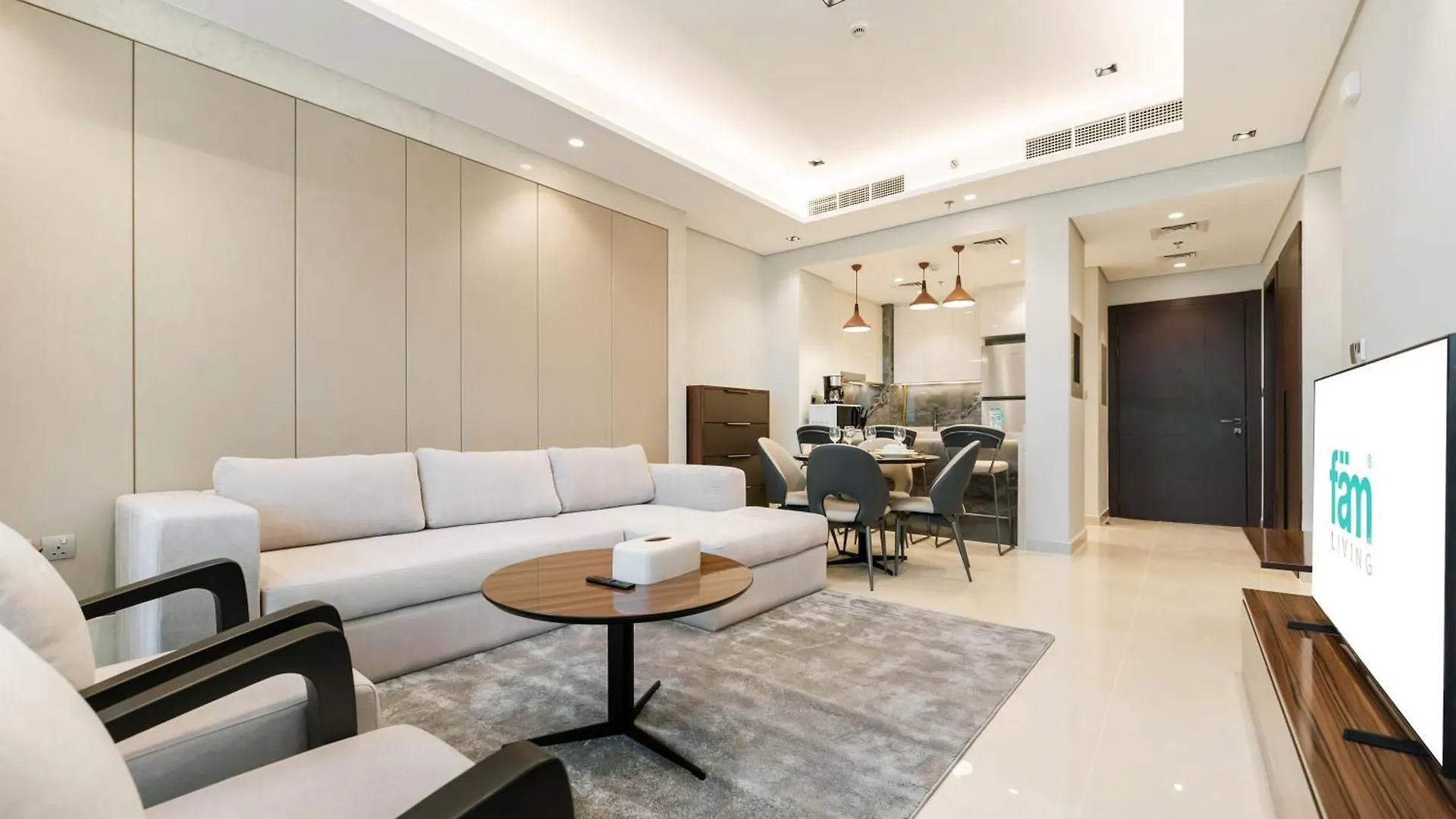 Апартаменты Fam Living - Nobles Tower, Brandnew 2B, Burj Views Дубай