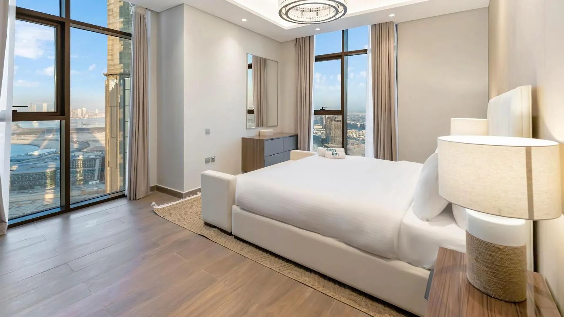 Апартаменты Fam Living - Nobles Tower, Brandnew 2B, Burj Views Дубай